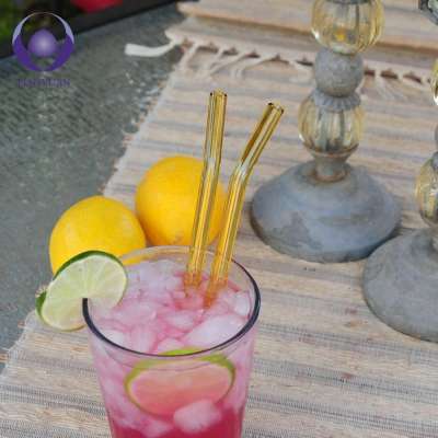 China Waimaotong Supplier Made custom printed glass straws pipe with design