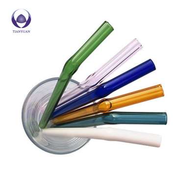 Original factory wholesale borosilicate straws can be customized printed glass straws