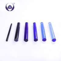 Huailai Tianyuan Colored COE 3.3 small Borosilicate fiber function Glass flat Rod wholesales